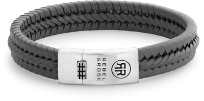 Rebel & Rose Twisted 925 Grey RR-L0132-S-17.5 cm