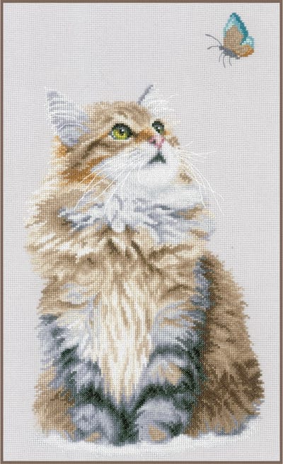 Lanarte Borduurpakket - Borduurset - Borduurpakket volwassenen - Telpakket kit - 25 x 42cm - Boskat - PN-0171041