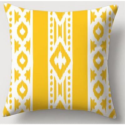 Décoration d'intérieur Motifs Géométriques Housse de Coussin Jaune Housse de Coussin Convient pour Canapé Chambre Voiture Housse de Coussin 40x40cm