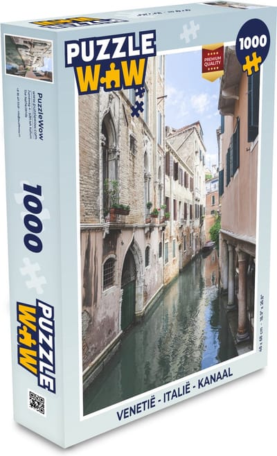 Puzzel Venetië - Italië - Kanaal - Legpuzzel - Puzzel 1000 stukjes volwassenen