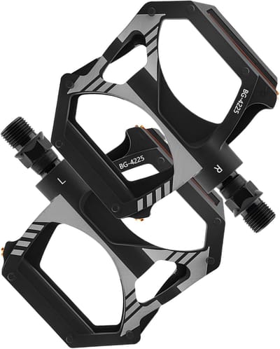 Fietspedalen - Reservepedalen Fiets - Fietsen Ondersteunen - Dubbele Lagersysteem - 10.5 x 6 x 1.8 cm - Zwart