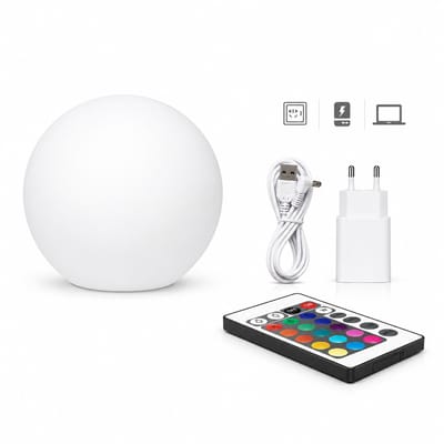 Sello! drijvende lichtbal – ledverlichting – waterdicht – afstandsbediening – oplaadbaar – 10/12 uur verlichting – vele kleuren