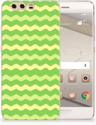 Huawei P10 Plus TPU bumper Waves Green