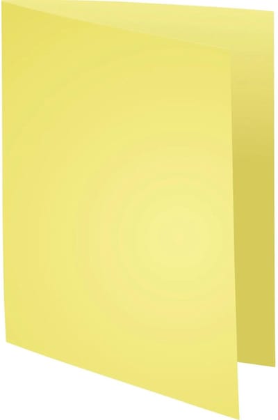 Exacompta 5x SUPER 160 - Pak van 100 dossiermappen 160g/m2- 24x32 cm voor A4. - Kanariegeel - 340005E