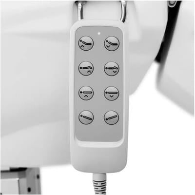 physa Behandelstoel - 4 motoren - 350 W - 190 x 55 x 67 - 87 cm - 150 kg - Roze / Wit 10040477