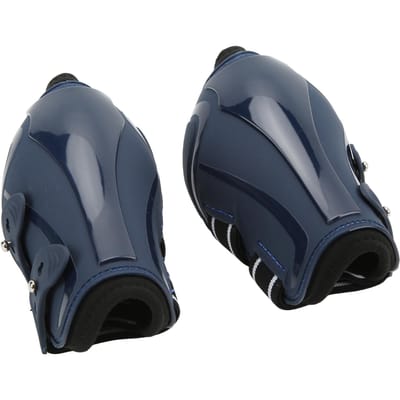 Paard Ondersteuningsbeschermers PU Neopreen Paardenbeen Beschermers voor Rijden Springen Training Medium 31.5x15.75in gray