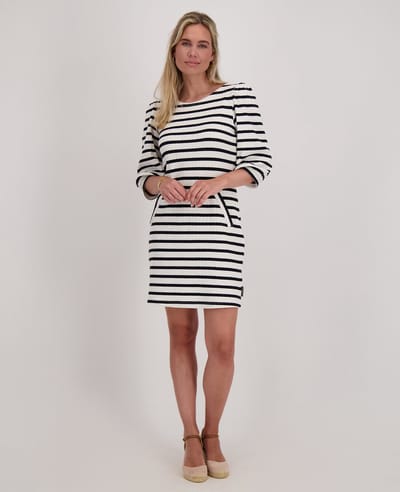 Je m'appelle Dames Jurk - Wit - Maat L