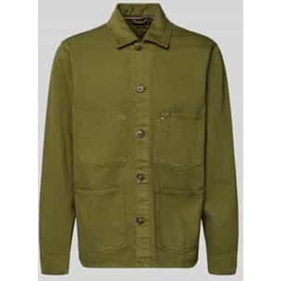 Tommy Hilfiger Chore Jacket Dark Artichoke Size: L | Jackets Outlet | Heren | Groen