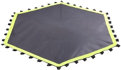 Trampoline Vervangingsmat - Springdoek Trampolinehoes - Trampoline Reparatie - Met Ronde Elastieken - 40 inch - Zwart