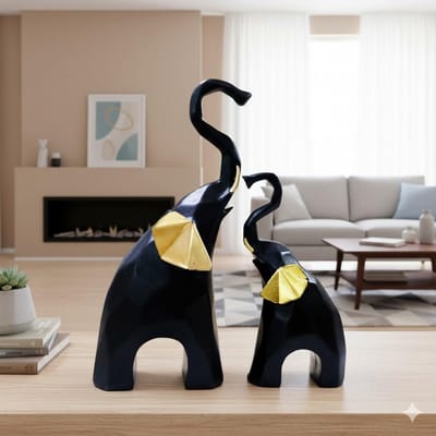 Decoratief Polyresin Olifant Beeld voor Woondecoratie en Cadeaus