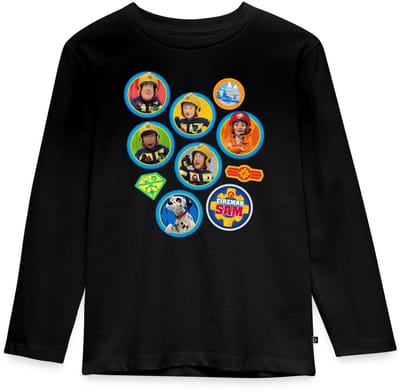 Brandweerman Sam™ Brandweer Team Embleem Ontwerp Premium T-Shirt Kinderen