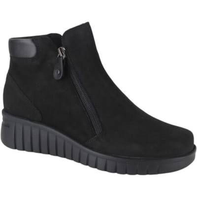 Dames Enkellaars Hartjes Country Boot 172.2201 Zwart - Maat 4