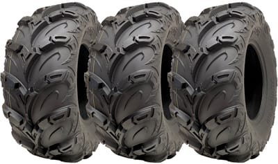 25x10.00-12 ATV- en quadbanden OBOR Mudsling, E-keur, goedgekeurd voor de openbare weg, 200 kg (set van 3)