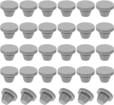 Silicone Ronde Klink 8mm Gaatje Pluggen - 30 Stuks
