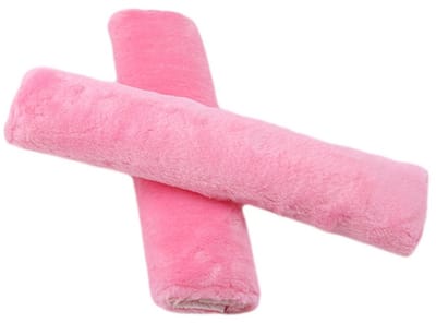 Gordelbeschermer - Roze Pluche Gordelhoezen 2 Stuks - Gordelkussen - Kasey Products