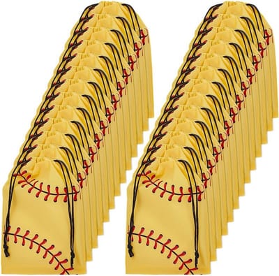120x Feestartikelen Geschenkzakjes met Trekkoord, Kleine Snacktasjes voor Sportfeesten