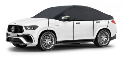 Walser Dekzeil voor auto All Weather - autozeil halve garage Maat 10 SUV/VAN zwart