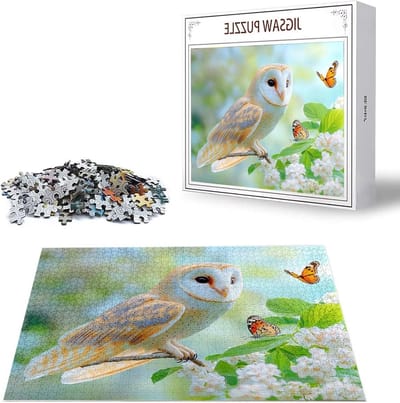 Uilpuzzel 4000 stukjes - Legpuzzel Volwassenen - Ontspanning en Uitdaging - Genummerde Rugzijde - 141x87 cm - Multicolor
