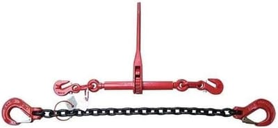 Spanband Kettingsysteem - Twee-delig - Goederen Zekeren - Kwaliteitsklasse 8 - 3 Meter 8mm - Zilver