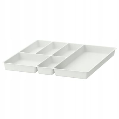 2x Bestekbak Wit 51x50 cm - Keukenlade Organizer