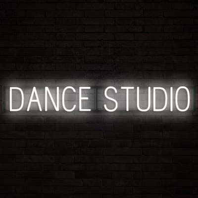 DANCE STUDIO - Lichtreclame Neon LED bord verlicht | SpellBrite | 108,57 x 16 cm | 6 Dimstanden & 8 Lichtanimaties | Reclamebord neon verlichting
