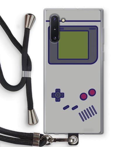 Case Company® - Hoesje met koord geschikt voor Samsung Galaxy Note 10 hoesje met Koord - Game On - Telefoonhoesje met Zwart Koord - Bescherming aan alle Kanten en Over de Schermrand