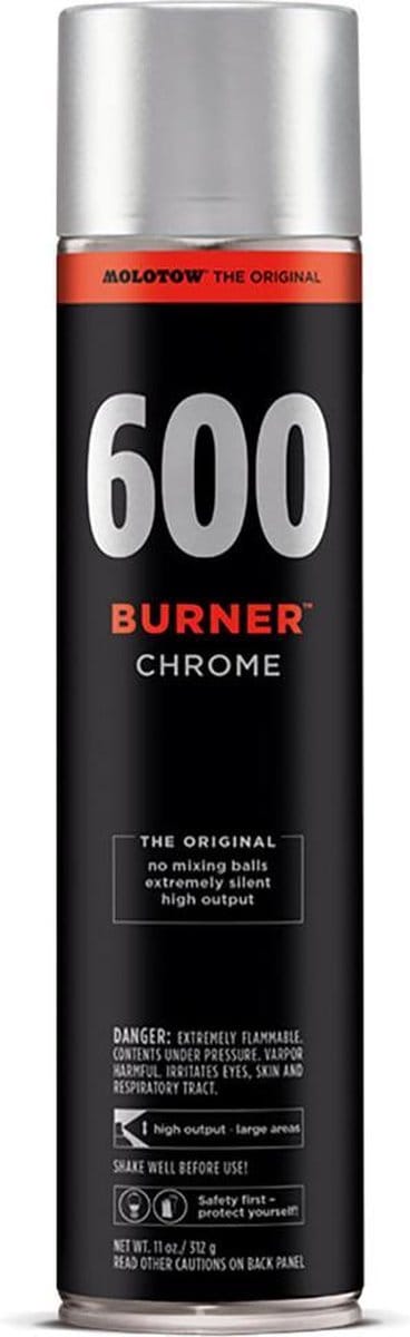 Molotow - Burner 600ml Spray Can Chrome
