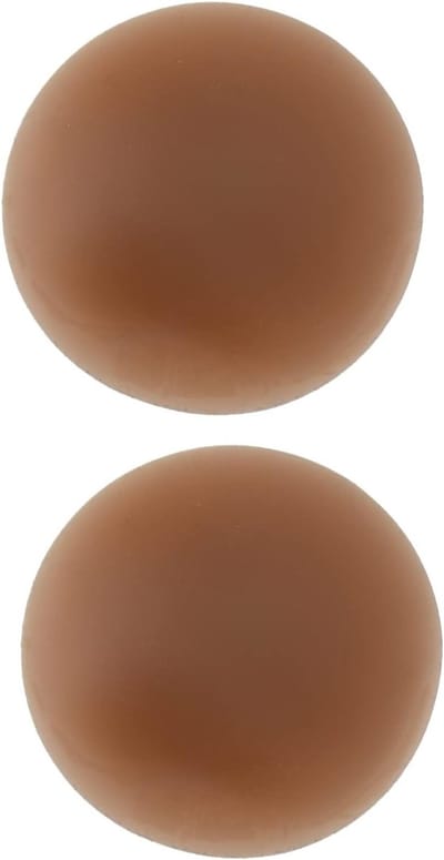Siliconen plakkers voor vrouwen, perfecte tepels bescherming voor dagelijks gebruik, bruin, L=10CM