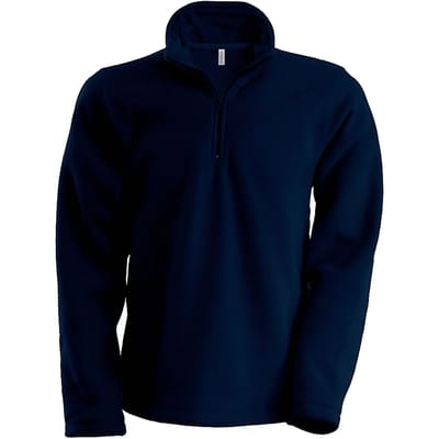 Fleecevest 'Enzo' met ritskraag merk Kariban maat 3XL Donkerblauw