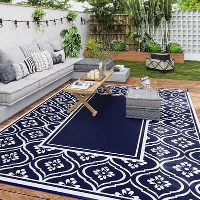 Buitenterras Tapijt Woonkamer Slaapkamer Keuken Gang Tapijt Camping Tapijt Huisdecoratie Geometrisch Modern Eenvoud 50X80CM