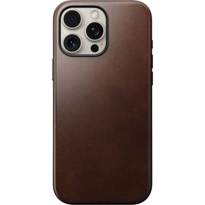 Nomad Modern Leather Case - iPhone 16 Pro Max | Horween - Bruin