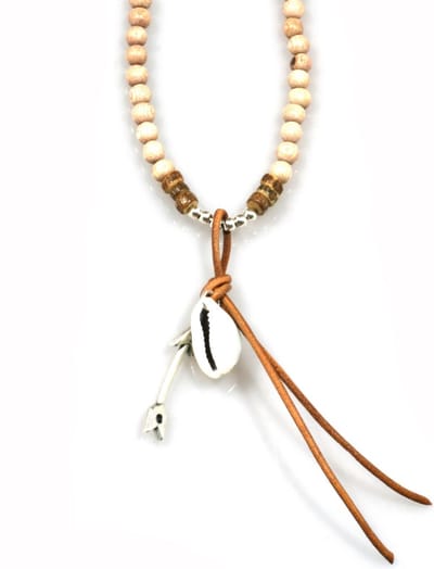houten kralenketting met pijl