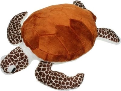 Pluche Zeeschildpad Knuffel – Bruin – Zachte Knuffel – 43 cm