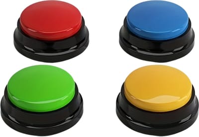 Bovista Praatknop Hond - Dogbuttons - Honden - Voor Honden - Speelgoed - Honden Speelgoed Intelligentie - 4 Stuks