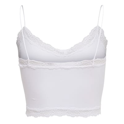 Only Vicky Lace Seamless Cropped Top Dames - Maat M/L