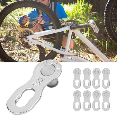Dailygoods- Ketting 12 Speed - Stalen Fietskettingschakels - Set van 10 Stuks - Geschikt voor Mountainbike/Racefiets - Geen Gereedschap Nodig - 100% Gloednieuw - Fietskettinglink