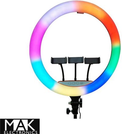 Rixus Selfie Ring Light 22inch + Holder Stick RXLG32