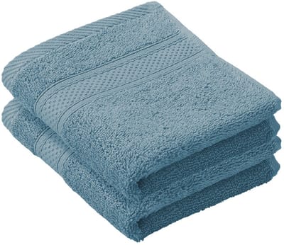 De Witte Lietaer Gastendoekje Stephanie Arctic - 30 x 50 cm - 2 stuks - Blauw - Katoen