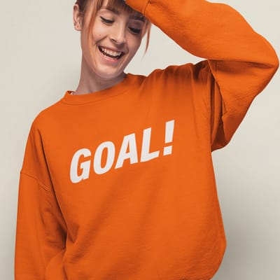 Oranje EK Trui GOAL! MAAT XS - Uniseks Feestkleding & Carnavalskleding
