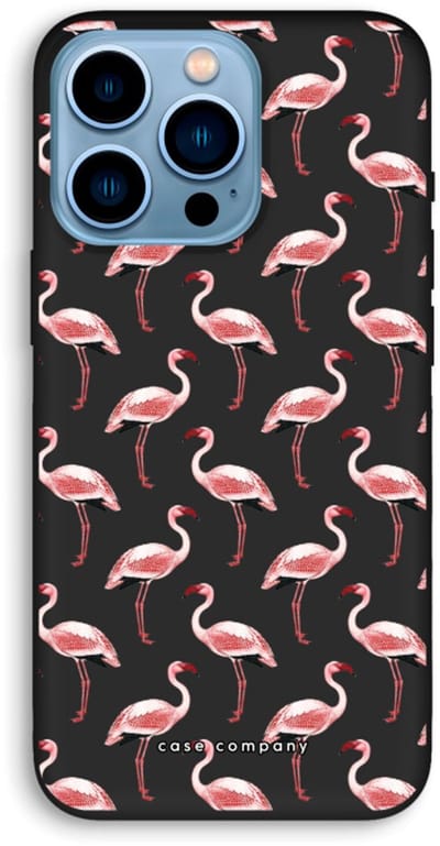 Case Company® - Hoesje geschikt voor iPhone 13 Pro hoesje - Flamingo - Biologisch Afbreekbaar Telefoonhoesje - Bescherming alle Kanten en Schermrand