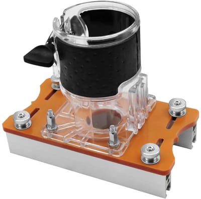 Compacte 2-in-1 Fixatiebeugel voor Houtbewerking, Multifunctionele Freesbasis met Aluminium Legering voor Meubelprojecten en Kluswerk