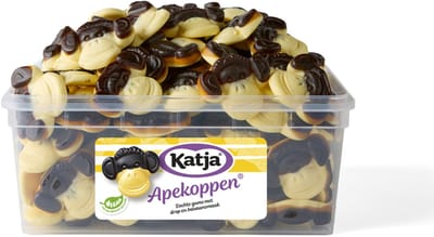 Katja Apekoppen - drop met banaansmaak - bak 1.125g