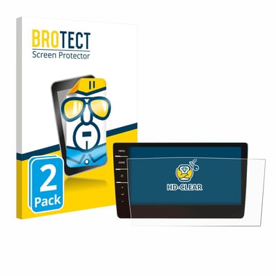 BROTECT - Screenprotector voor Volkswagen T6.1 California 2021 Discover Pro 9.2" - Folie Beschermfolie transparant 2 Stuks