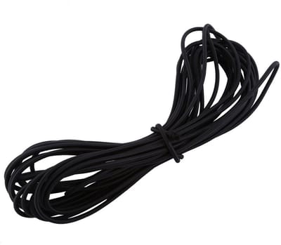 Dailygoods- Bungee Touw 10 Meter - Elastisch Koord 4 mm - Zwart - UV-bestendig - Slijtvast - Lichtgewicht