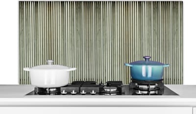 Spatscherm keuken 120x60 cm - Kookplaat achterwand Retro - Industrieel - Golfplaat - Patronen - Muurbeschermer - Spatwand fornuis - Hoogwaardig aluminium