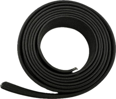 Premium Hittebestendige hoes Zwart tot 550 °C - 30 mm x 2.5m
