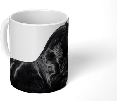 Mok - Koffiemok - Fries - Hengst - Modern - Mokken - 350 ML - Beker - Koffiemokken - Theemok