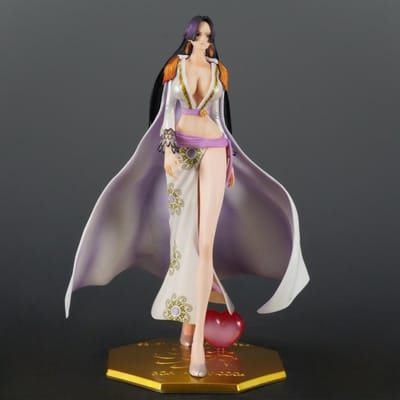 26,5 cm/10,43 po Figurine Anime ONE PIECE Boa Hancock Figurines d'Action Statue en PVC Ornement de Bureau Modèle de Collection Jouets Cadeaux gray