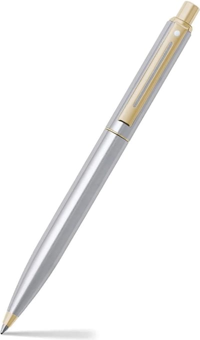 Sheaffer balpen - Sentinel 325 - brushed chrome gold tones