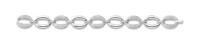 Orphelia ZA-7211 - Armband ovale links - 925 Zilver - Cubic Zirconia - 18 cm